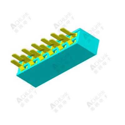 Female Header1.27MM double row 180 degrees H=4.3mm